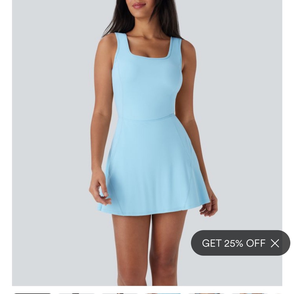 HALARA Light Blue Mini Dress